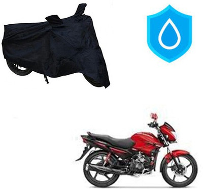 THE REAL ARV Waterproof Two Wheeler Cover for Hero(Glamour FI, Black)