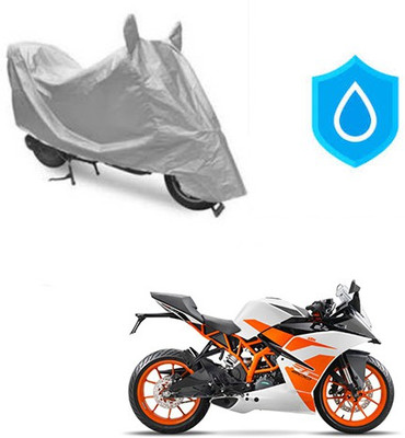 HYBRIDS COLLECTION Waterproof Two Wheeler Cover for KTM(Duke 200, Silver)