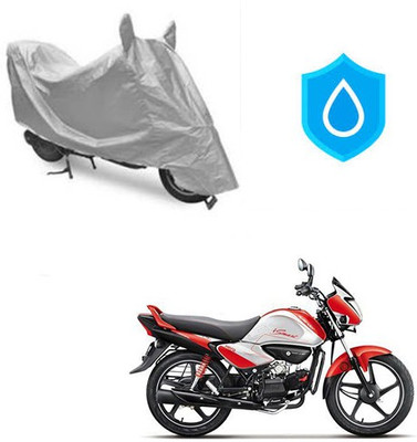HYBRIDS COLLECTION Waterproof Two Wheeler Cover for Hero(Splendor I Smart, Silver)