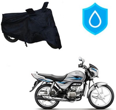 HYBRIDS COLLECTION Waterproof Two Wheeler Cover for Hero(Splendor Pro, Black)