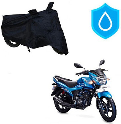 Atulit enterprises Waterproof Two Wheeler Cover for TVS(Victor New, Black)