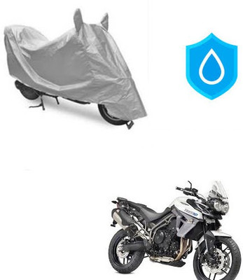 Atulit enterprises Two Wheeler Cover for Triumph(Tiger 800 XR, Silver)