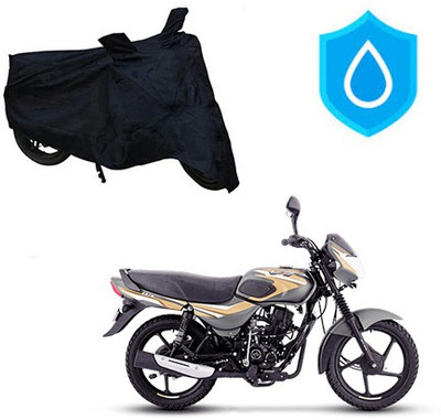 HYBRIDS COLLECTION Waterproof Two Wheeler Cover for Bajaj(CT100, Black)