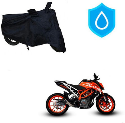 Amozkart Waterproof Two Wheeler Cover for KTM(Duke 390, Black)
