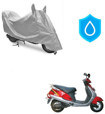 THE REAL ARV Waterproof Two Wheeler Cover for Kinetic(Nova, Silver)