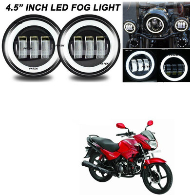 PRTEK LED Fog Lights Replacement for Jeep Wrangler JK Unlimited [Halo Turn Signal & DRL] [60W] [6,500K] Compatible with Jeep Accessories Wrangler Front Bumper Driving Light D149 Headlight Car, Motorbike LED for Suzuki (12 V, 60 W)(GS 150R, Pack of 2)