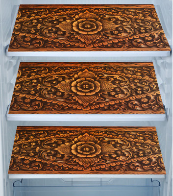 E-Retailer Fridge Mat(Width: 30 cm, Brown)