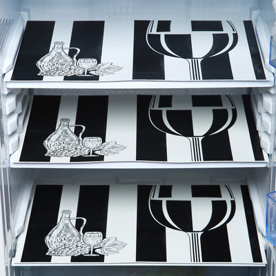E-Retailer Fridge Mat(Width: 30 cm, Black)