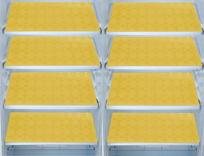 E-Retailer Fridge Mat(Width: 28 cm, Yellow)