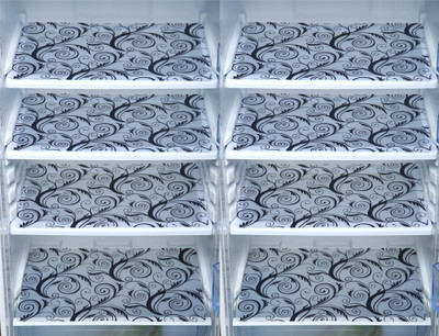E-Retailer Fridge Mat(Width: 28 cm, Black, White)
