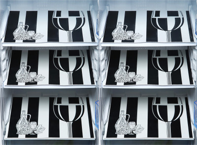 E-Retailer Fridge Mat(Width: 30 cm, Black)