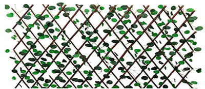 Ryme Expandable Grass Fence Artificial Hedge Green Wall Grass Leaves Garden Decor Balcony Decor Wall Decor Fence Artificial Plant(50 cm, Green)