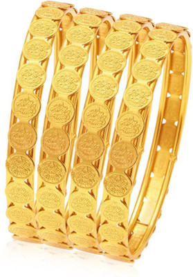 Bhagya Lakshmi Alloy Gold-plated Bangle Set(Pack of 4)