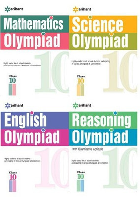 Olympiad Books Practice Sets Reasoning,Mathematics,Science,English class 10th(English, Paperback, unknown)