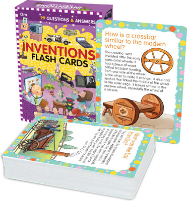 99 Question & Answers Inventions Flash Cards(English, Both side laminated (Box), Om Books Editorial Team)