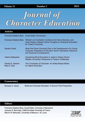Journal of Character Education Vol 11 Issue 1(English, Paperback, unknown)