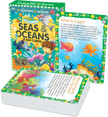99 Question & Answers Seas and Ocean Flash Cards(English, Both side laminated (Box), Om Books Editorial Team)