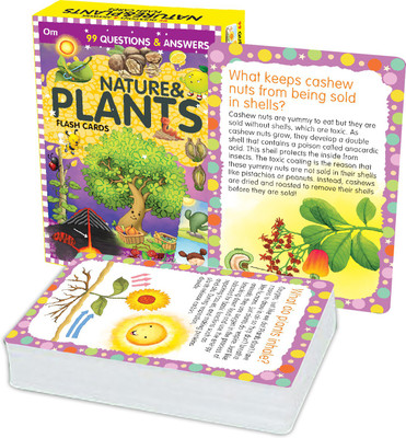 99 Question & Answers Nature & Plants Flash Cards(English, Both side laminated (Box), Om Books Editorial Team)