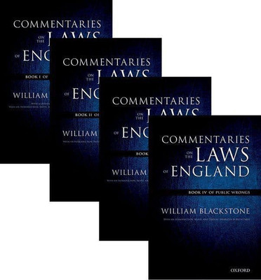 The Oxford Edition of Blackstone's: Commentaries on the Laws of England(English, Multiple copy pack, Blackstone William)