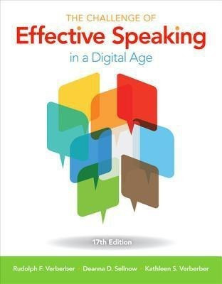 The Challenge of Effective Speaking in a Digital Age(English, Paperback, Verderber Rudolph)