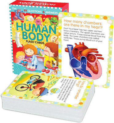 99 Question & Answers Human Body Flash Cards(English, Both side laminated (Box), Om Books Editorial Team)