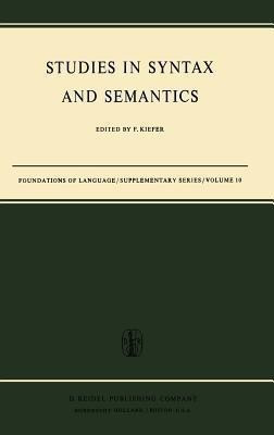 Studies in Syntax and Semantics(English, Hardcover, unknown)