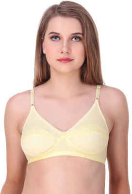 Cyxus 4G Women Full Coverage Non Padded Bra(Yellow)