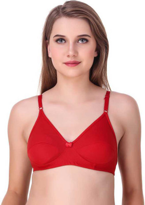 Cyxus 4G Women Full Coverage Non Padded Bra(Red)