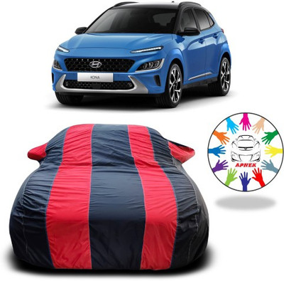 NUMBOR ONE Car Cover For Hyundai Kona (With Mirror Pockets)(Red, Blue)