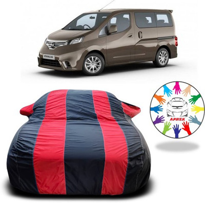 APNEK Car Cover For Nissan Evalia (With Mirror Pockets)(Red, Blue)
