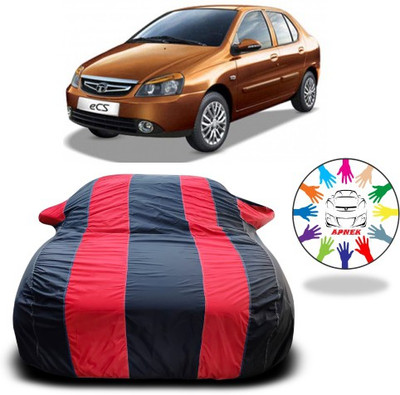 NUMBOR ONE Car Cover For Tata Indigo Marina (With Mirror Pockets)(Red, Blue)