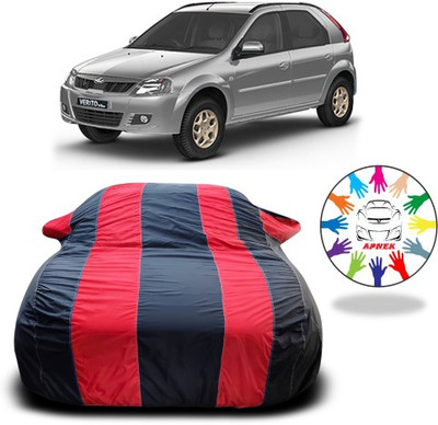 APNEK Car Cover For Mahindra Verito Vibe (With Mirror Pockets)(Red, Blue)