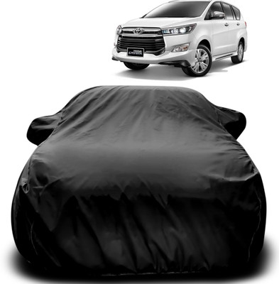 Purpleheart Car Cover For Toyota Innova Crysta (With Mirror Pockets)(Black)