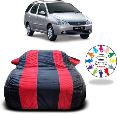 APNEK Car Cover For Tata Indigo CS (With Mirror Pockets)(Red, Blue)