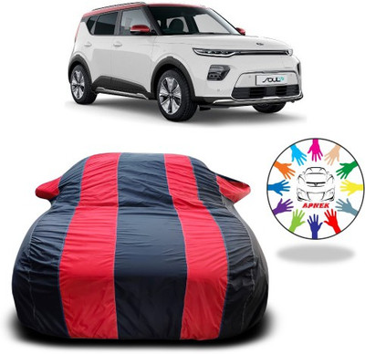 APNEK Car Cover For Kia Soul (With Mirror Pockets)(Red, Blue)