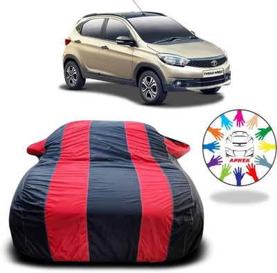 APNEK Car Cover For Tata Tiago (With Mirror Pockets)(Red, Blue)