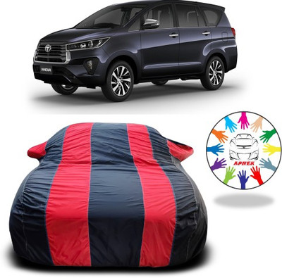 APNEK Car Cover For Toyota Innova (With Mirror Pockets)(Red, Blue)