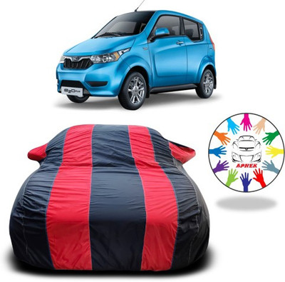 NUMBOR ONE Car Cover For Mahindra e2o (With Mirror Pockets)(Red, Blue)