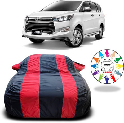APNEK Car Cover For Toyota Innova Crysta (With Mirror Pockets)(Red, Blue)