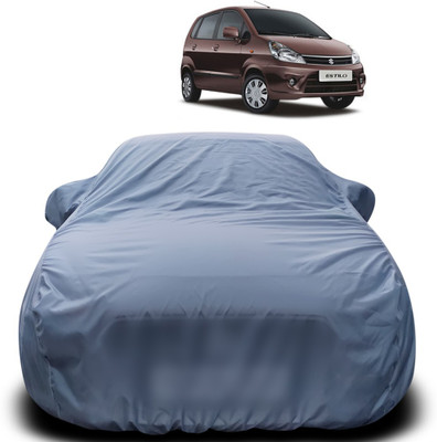 Purpleheart Car Cover For Maruti Suzuki Zen Estilo (With Mirror Pockets)(Grey)