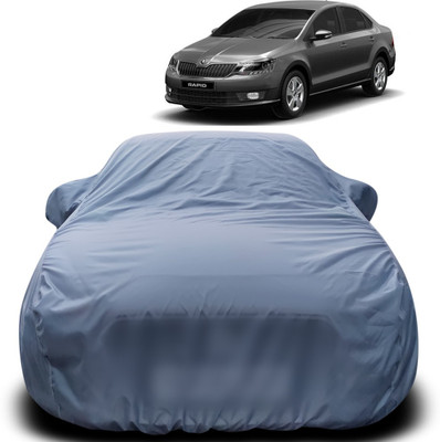 Purpleheart Car Cover For Skoda Rapid (With Mirror Pockets)(Grey)