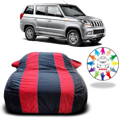 APNEK Car Cover For Mahindra TUV300 (With Mirror Pockets)(Red, Blue)