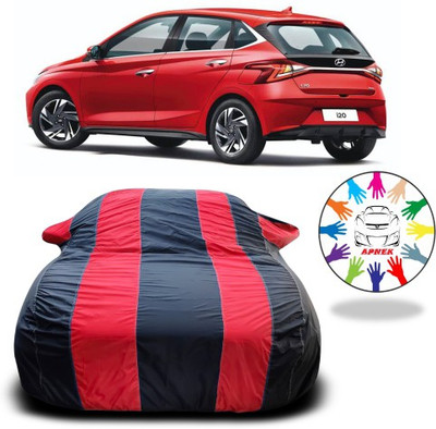 NUMBOR ONE Car Cover For Hyundai Elite i20 (With Mirror Pockets)(Red, Blue)