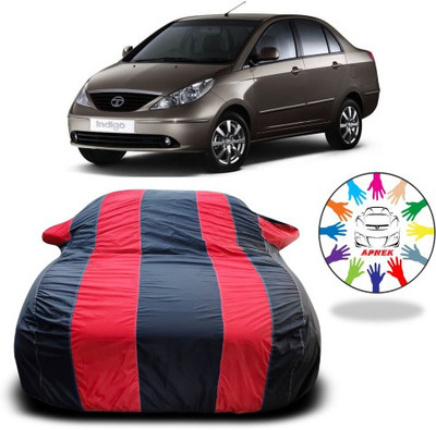 APNEK Car Cover For Tata Indigo eCS (With Mirror Pockets)(Red, Blue)