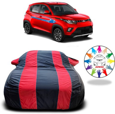 APNEK Car Cover For Mahindra e-Verito (With Mirror Pockets)(Red, Blue)