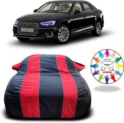 APNEK Car Cover For Audi A4 (With Mirror Pockets)(Red, Blue)