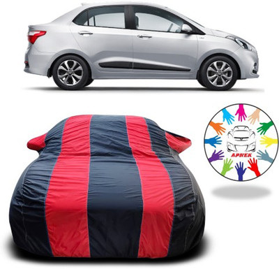 NUMBOR ONE Car Cover For Hyundai Xcent Facelift (With Mirror Pockets)(Red, Blue, For 2021 Models)