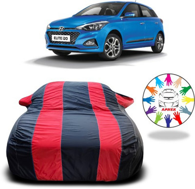 NUMBOR ONE Car Cover For Hyundai Elite i20 2020 (With Mirror Pockets)(Red, Blue, For 2021 Models)
