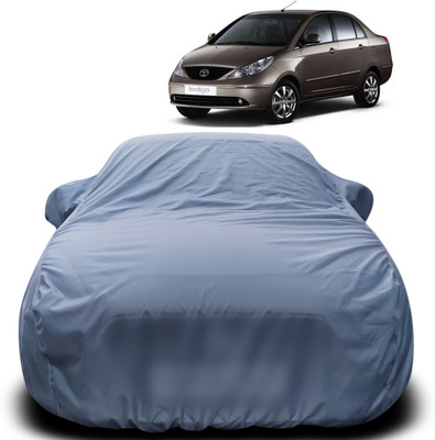 Purpleheart Car Cover For Tata Indigo CS (With Mirror Pockets)(Grey)
