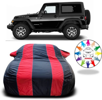 APNEK Car Cover For Mahindra Thar (With Mirror Pockets)(Red, Blue)